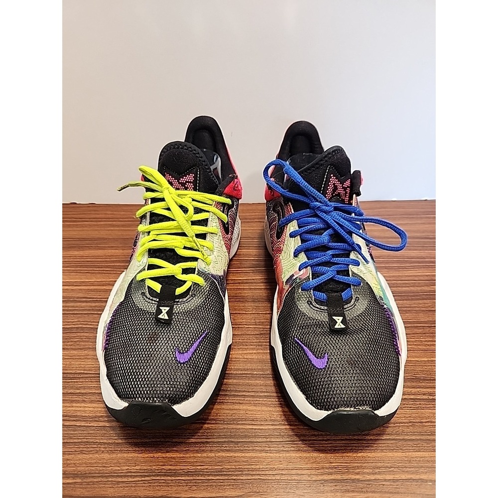 Nike PG 5 Paul George Multi‎ Color Crimson CW3143-600 Men's Size 9